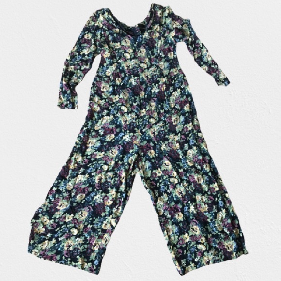 David benjamin Pants - Vintage David Benjamin Floral Jumpsuit Romper